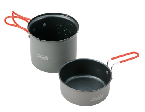 Coleman Pack Away solo cooker set 900ml Pot & 400ml Cup Mesh Pouch 2000012957_1