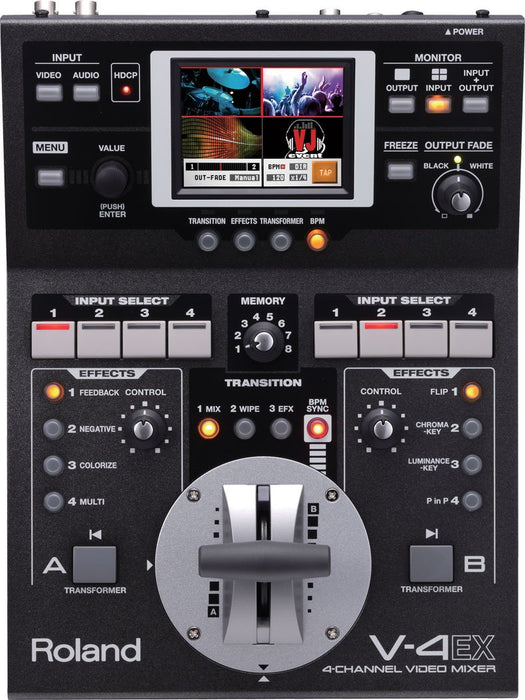 Roland V-4EX 4 Channel Digital Video Mixer Effects Touch Control 480p processing_1