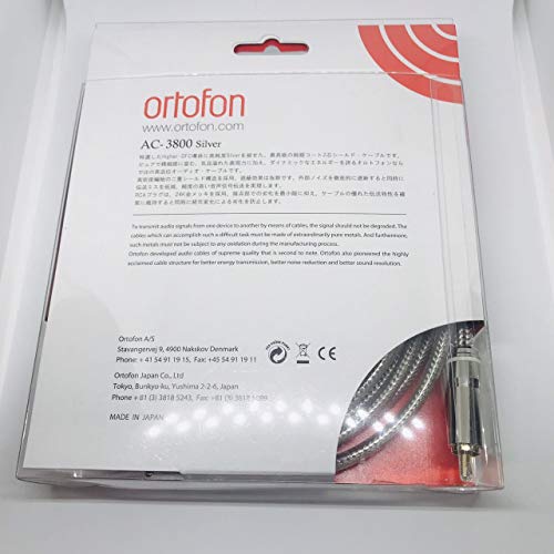 Ortofon Interconnect Cable RCA 1.5m Pair AC-3800 SILVER NEW from Japan_2