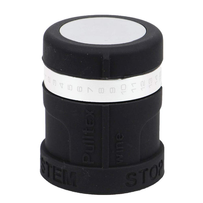Pulltex Antiox Carbon Filter Wine Stopper TEX092BK Silicone, Carbon Filter NEW_1
