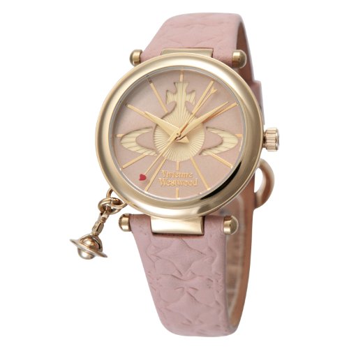 Vivienne Westwood VV006PKPK Watch Orb Silver Pink Leather Quartz Women's NEW_1