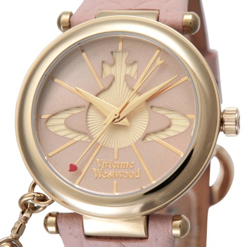 Vivienne Westwood VV006PKPK Watch Orb Silver Pink Leather Quartz Women's NEW_2