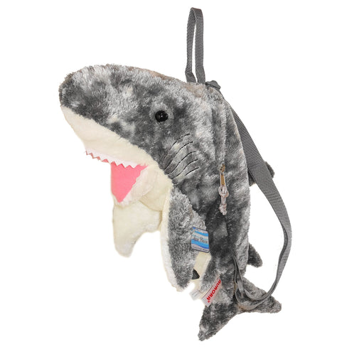 Stuffed Backpack Shark By Aurora Plush Toy 3620 Aurora World 25x18x55cm NEW_1