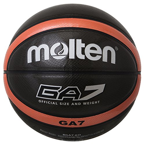 Molten GA7 Indoor&Outdoor Basket Ball BGA7 Artificial Leather OrangeBlack NEW_1