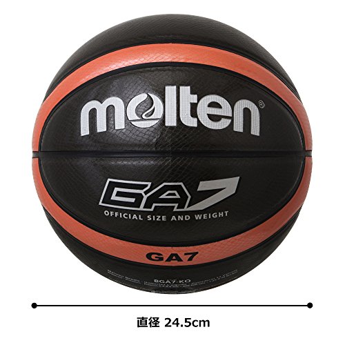Molten GA7 Indoor&Outdoor Basket Ball BGA7 Artificial Leather OrangeBlack NEW_7
