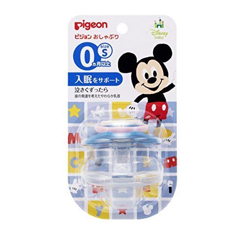 Pigeon pacifier 0 months and more S Mickey NEW from Japan_1
