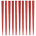 SPS Japanese resin Chopsticks Hex 10pcs 230mm Red Set of 10 pair Made in Japan_1