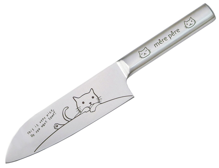 Toa mere pere Cat Santoku Knife 17cm All Purpose Knife Stainless Steel 770-305_1