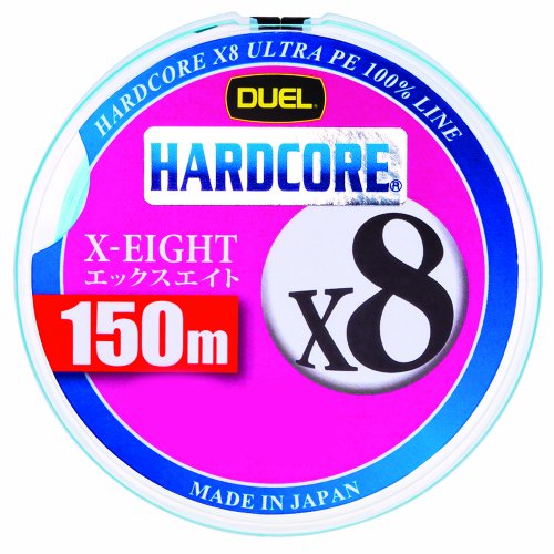 DUEL HARDCORE X8 PE 150m #1.2 White  Fishing Line NEW from Japan_1