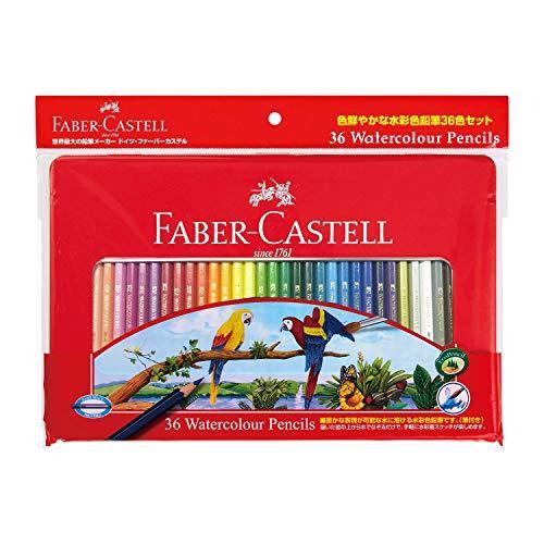 Farber Castel watercolor color pencil flat can 36 color set TFC-WCP / 36C NEW_2