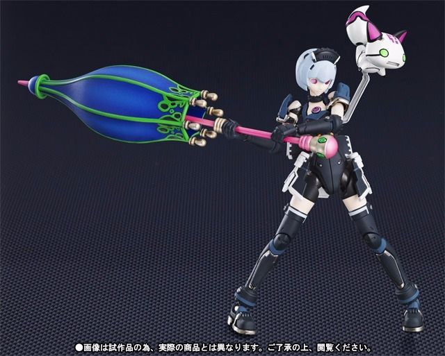 CHOGOKIN Phantasy Star Online RACASEAL BLACK Ver Action Figure BANDAI from Japan_5