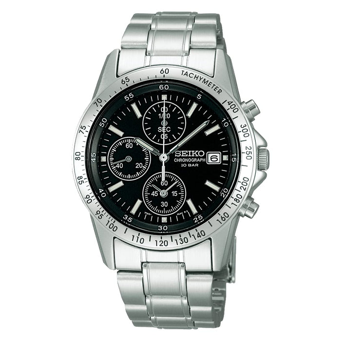 SEIKO watch Selection SBTQ041 Men's quartz chronograph Analog watch Silver NEW_1