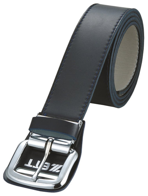 ZETT belt BX93 Navy (matte) for baseball Artificial leather Made in Japan NEW_1