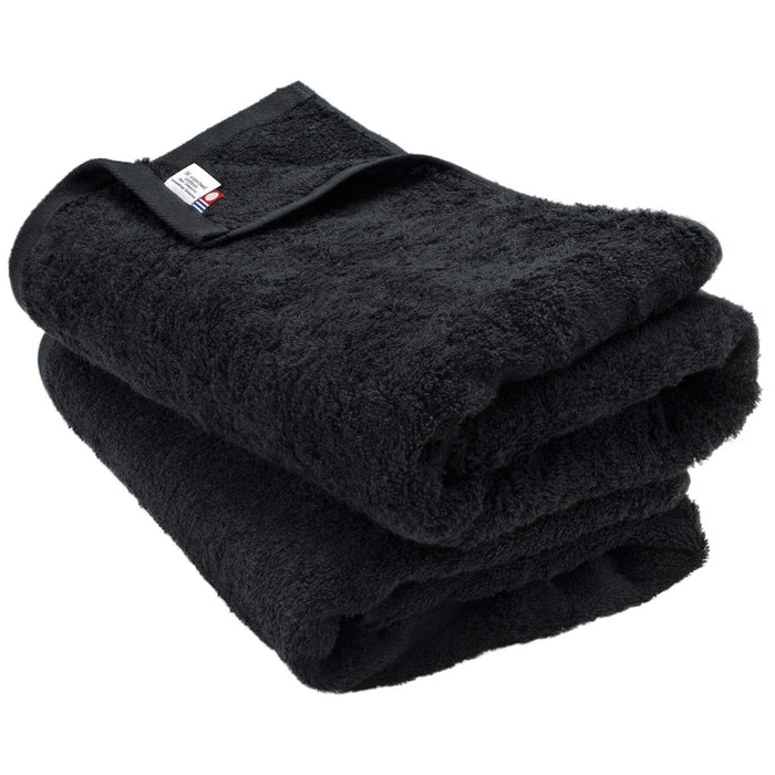 Bloom Imabari Towel Bath Towel 2 Sheets Sanhokin Cotton Black Made in Japan NEW_1
