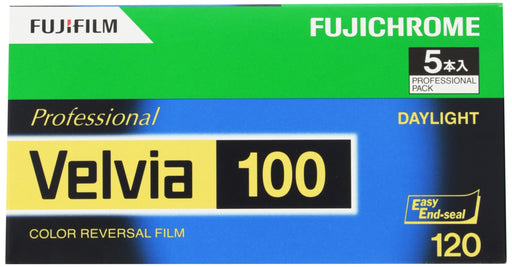 FUJIFILM Reversal Film Fuji Chome Velvia 100 Brony 12 sheets 120 Velvia100 NEW_1