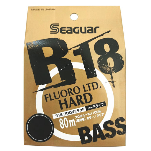 KUREHA Seaguar R-18 FLUORO LTD Hard Bass 80m 10lb Fishing Line ‎Clear R18FLHB_1