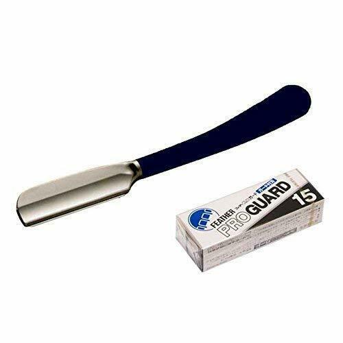 Japanese Razor Blade Professional Artist Club SS Black + PG-15 15 Blades Set NEW_1