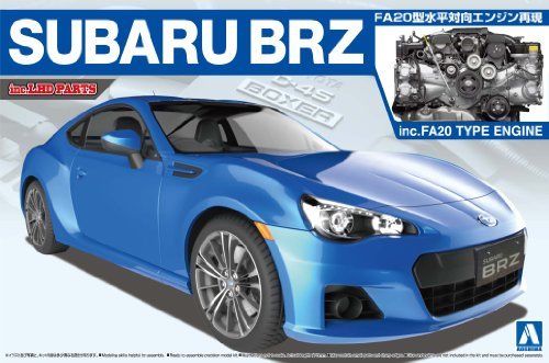 Aoshima The Best Car GT SUBARU BRZ '12 w/Engine Plastic Model Kit from Japan_1