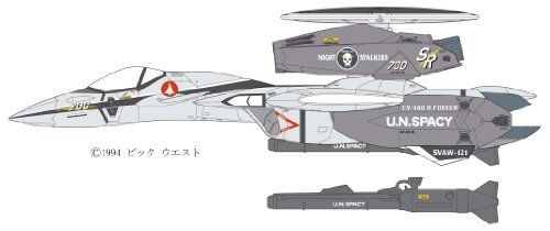 Hasegawa 1/72 Macross 7 VE-11 THUNDER SEEKER SVAW-121 Night Stalkers Model Kit_2
