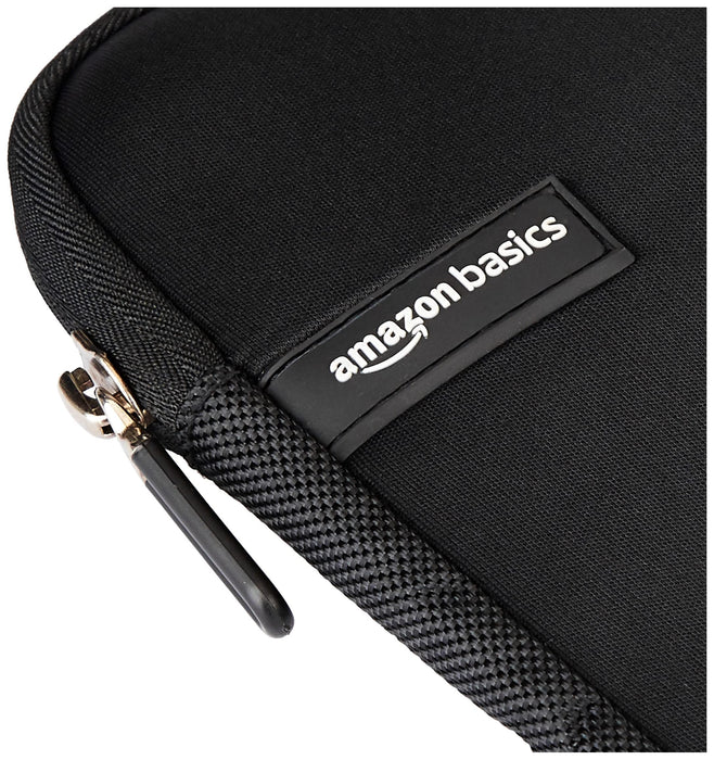 Amazon Basics Laptop case SLEEVE NC1303154 15.6 inch Black Nylon Zip Closure NEW_6