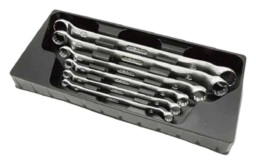 ASH Revo Wave Double-ended Box Wrench 6-chome Set 8X10-22X24 OLS060 Cr-V NEW_1