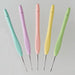 Clover 43-323 Amure Lace Crochet Hooks 5 Set No.0, No.2, No.4, No.6, No.8 NEW_2