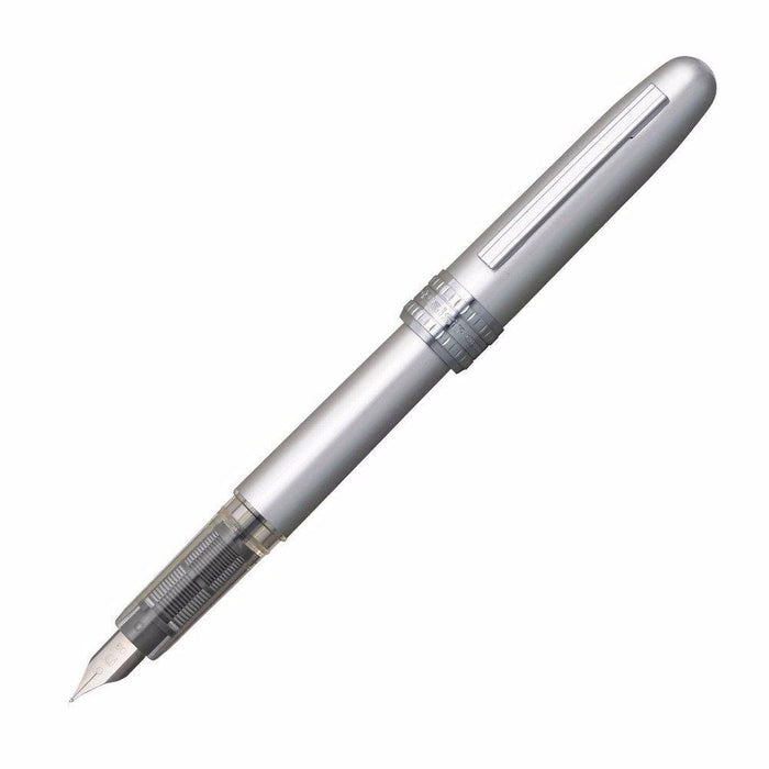 PLATINUM Fountain Pen PLAISIR PGB-1000B #3 Ice White Medium NEW from Japan_1