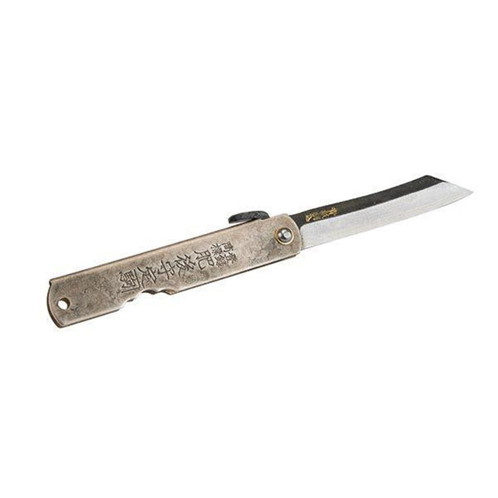 Miki Kajiya Village Higonokami Knife Hyourin Pure Cross Silver Finish TS152 NEW_1