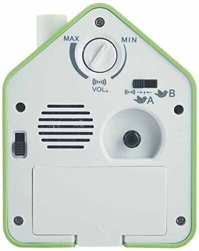 Seiko Clock Alarm Clock Nature Sound Analog Switchable Alarm PYXIS Pixis Green N_2