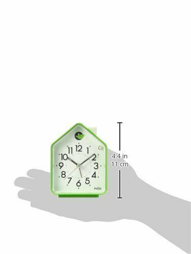 Seiko Clock Alarm Clock Nature Sound Analog Switchable Alarm PYXIS Pixis Green N_6