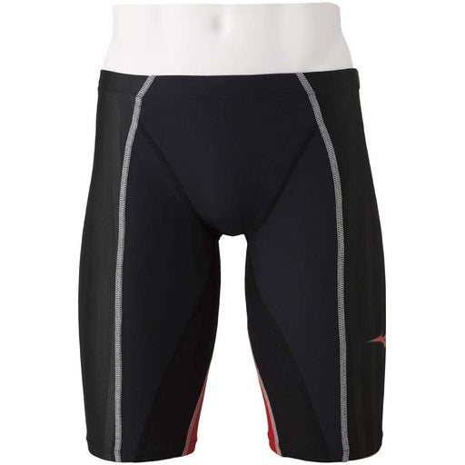 MIZUNO N2MB9030 Men's Swimsuit FX/SONIC+ Half Spats Size M Black x Bright Red_1