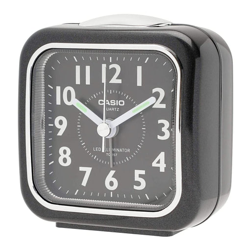 Casio TQ-157-1BJF Compact Analog Traveler's Alarm Clock Black mini size NEW_1