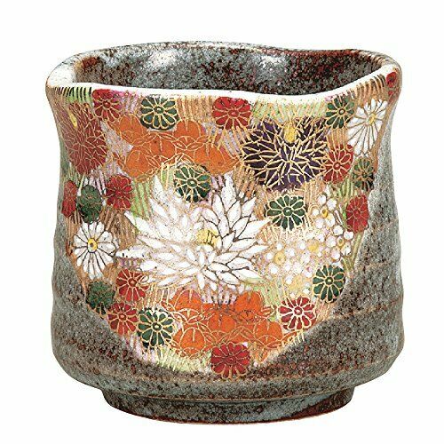 Kutani ware Kutani yaki Teacup bowl Gold Flowers Filling NEW from Japan_1