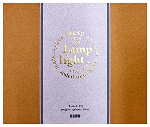 Muse watercolor paper lamp light block series F8 300g  White 15 sheets LL-0808_1