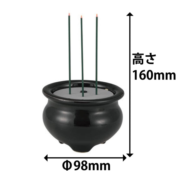 OHM LED battery-powered Buddhist incense LED-DCSK-1 04-0336 Made in Japan Black_4