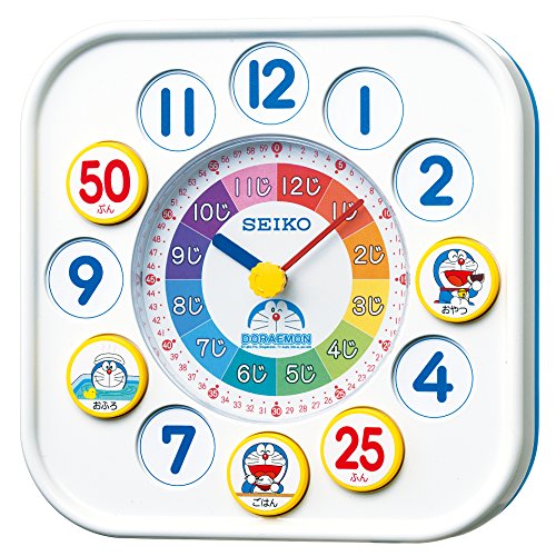 Doraemon Wall and Table Educational Clock CQ319W SEIKO With magnet plate & seal_1