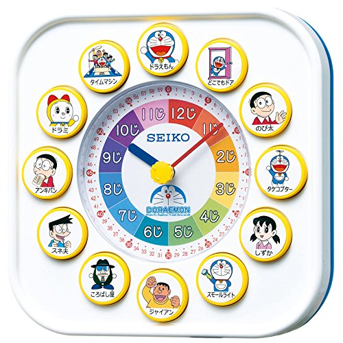 Doraemon Wall and Table Educational Clock CQ319W SEIKO With magnet plate & seal_5