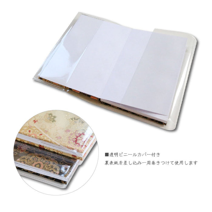 Goshuin-cho Japanese pilgrimage stamp Note book 40 pages APD004 BLACK w/Bookmark_2