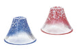Toyo Sasaki Glass G635-t72 Cold Sake Cup Mt.Fuji Set Red & Blue Made in Japan_5
