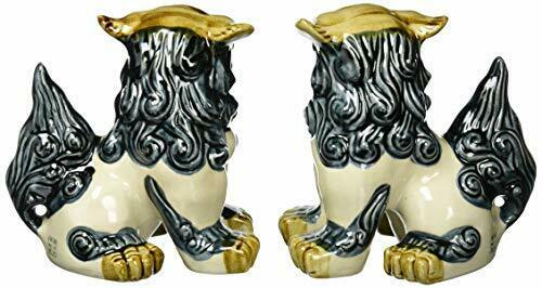 Shisa Side Standing M-size Okinawa Ryukyu Traditional Guardian Lion Figure NEW_2