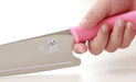 Mac Kids kitchen knife pink KK-50P StainlessSteel Elastomer Handle Made in Japan_2