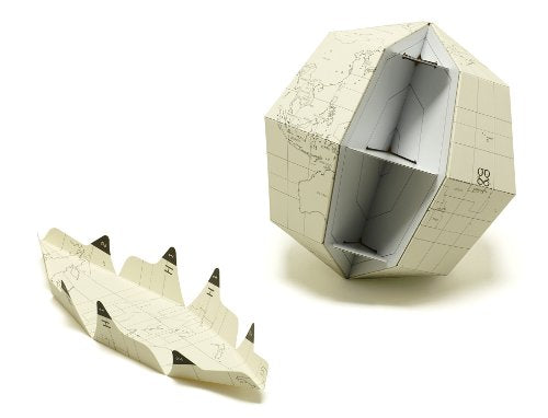 Geografia GLOBE BLANK SECTIONAL Large Size earth's axis 23.4 degrees NEW_1