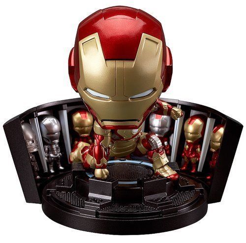 Nendoroid 349 Iron Man Mark 42 Heroâ€™s Edition + Hall of Armor Set Figure_1