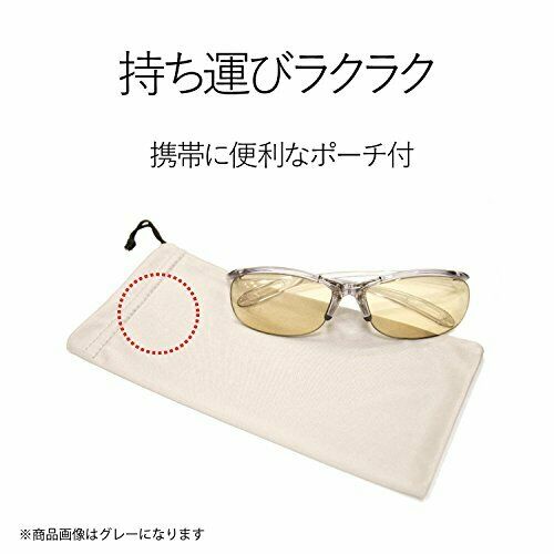 Elecom Blue Light measures glasses made in Japan superabsorbent Brown lens gray_6