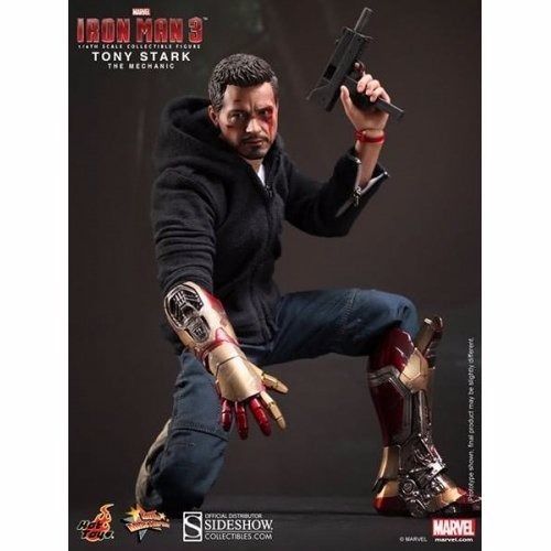 Movie Masterpiece Iron Man 3 TONY STARK THE MECHANIC Ver 1/6 Figure Hot Toys NEW_3