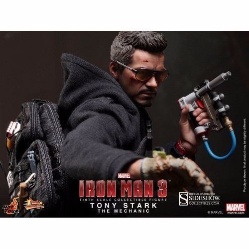 Movie Masterpiece Iron Man 3 TONY STARK THE MECHANIC Ver 1/6 Figure Hot Toys NEW_5