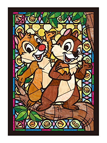 266-piece jigsaw puzzle Disney chip & Dale stained glass tightly series Stained_1