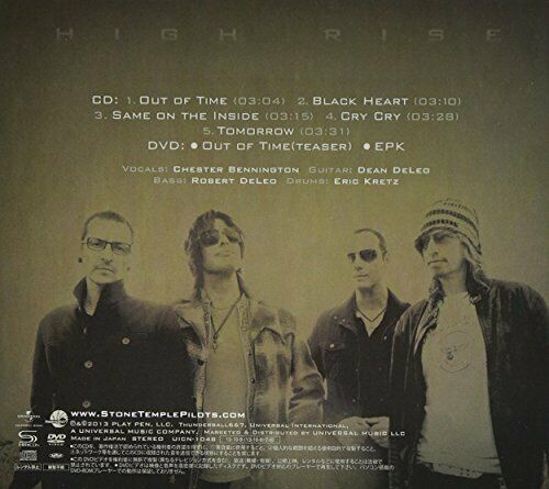 STONE TEMPLE PILOTS WITH CHESTER BENNINGTON-HIGH RISE-JAPAN ONLY SHM-CD DVD NEW_2