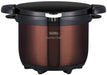THERMOS Vacuum Thermal Cooker Shuttle Chef 3.0L Clear Stainless Brown KBG-3000_1