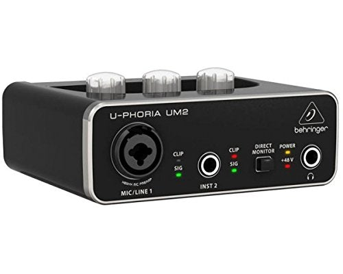 U-PHORIA USB Audio Interface Recording Microphone Instrument Equipment UM-2 NEW_2